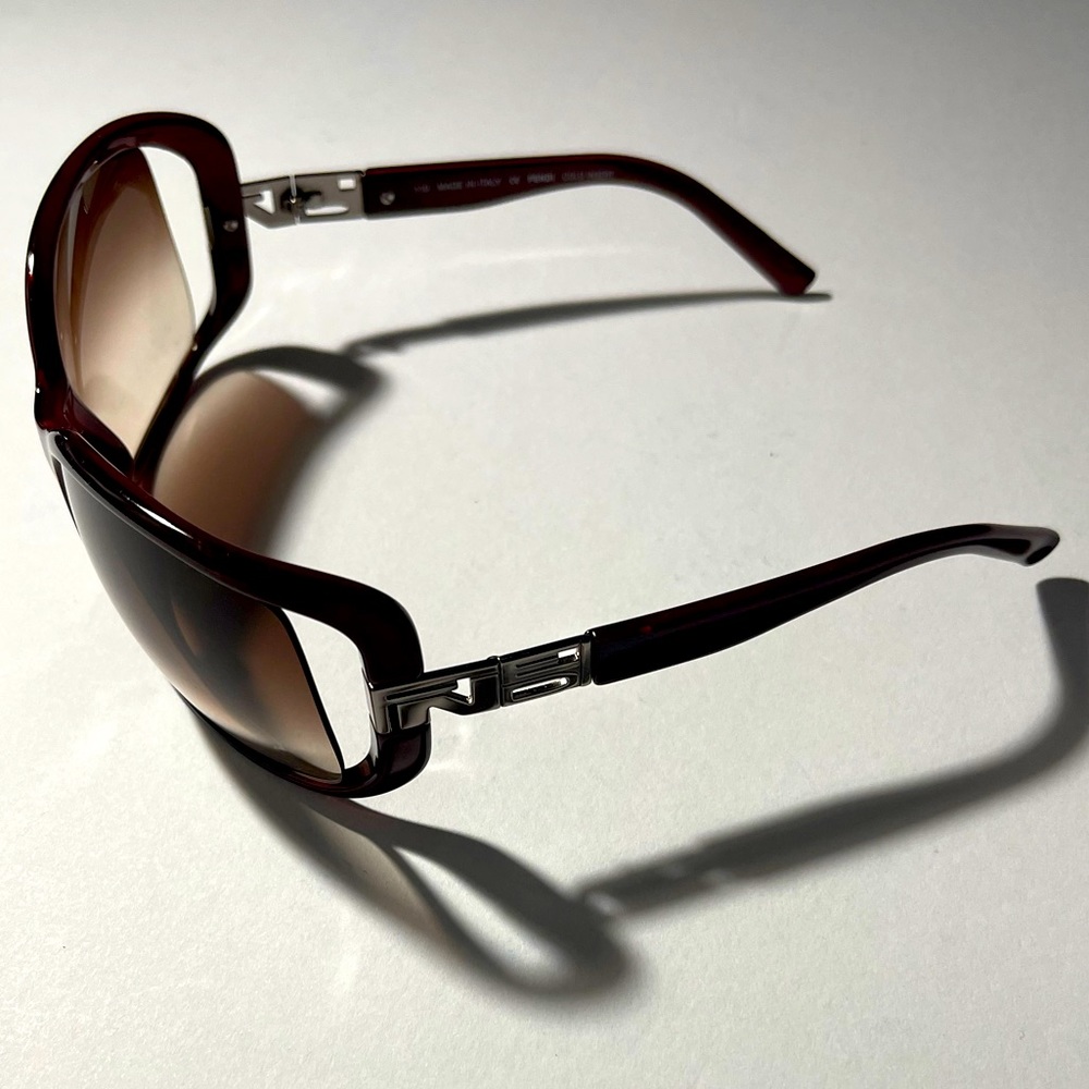 Fendi Brown/Brown Clear Lenses Fs5004 Sunglasses - Picture 9 of 10